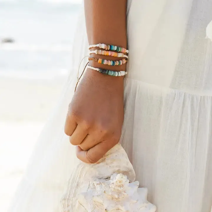 Lotus And Luna Braided Puka Bracelet