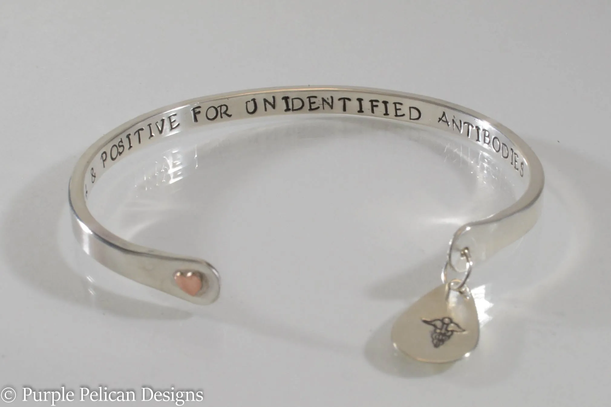 Medical Alert Revere Cuff Bracelet in Solid Sterling Silver or Gold