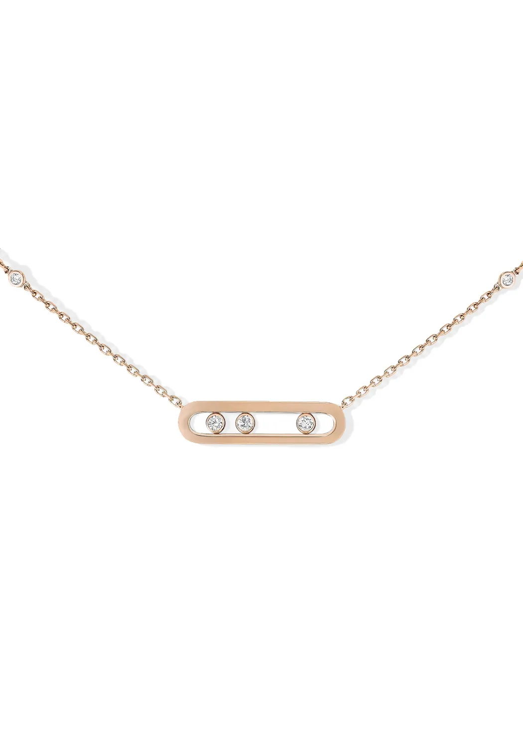 Messika Baby Move 18K Rose Gold Diamond Necklace