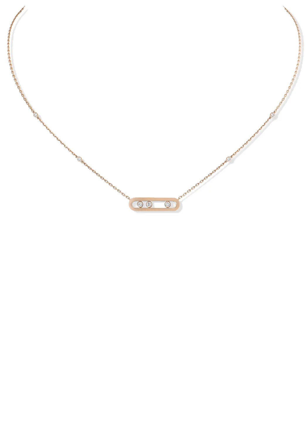 Messika Baby Move 18K Rose Gold Diamond Necklace