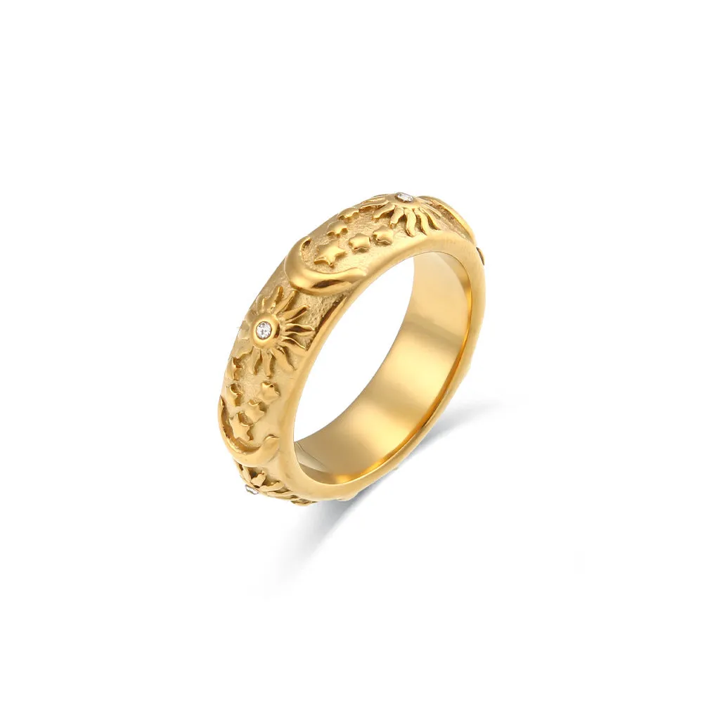 Minimalist Circle Stainless Steel 18K Gold Plated Bangles