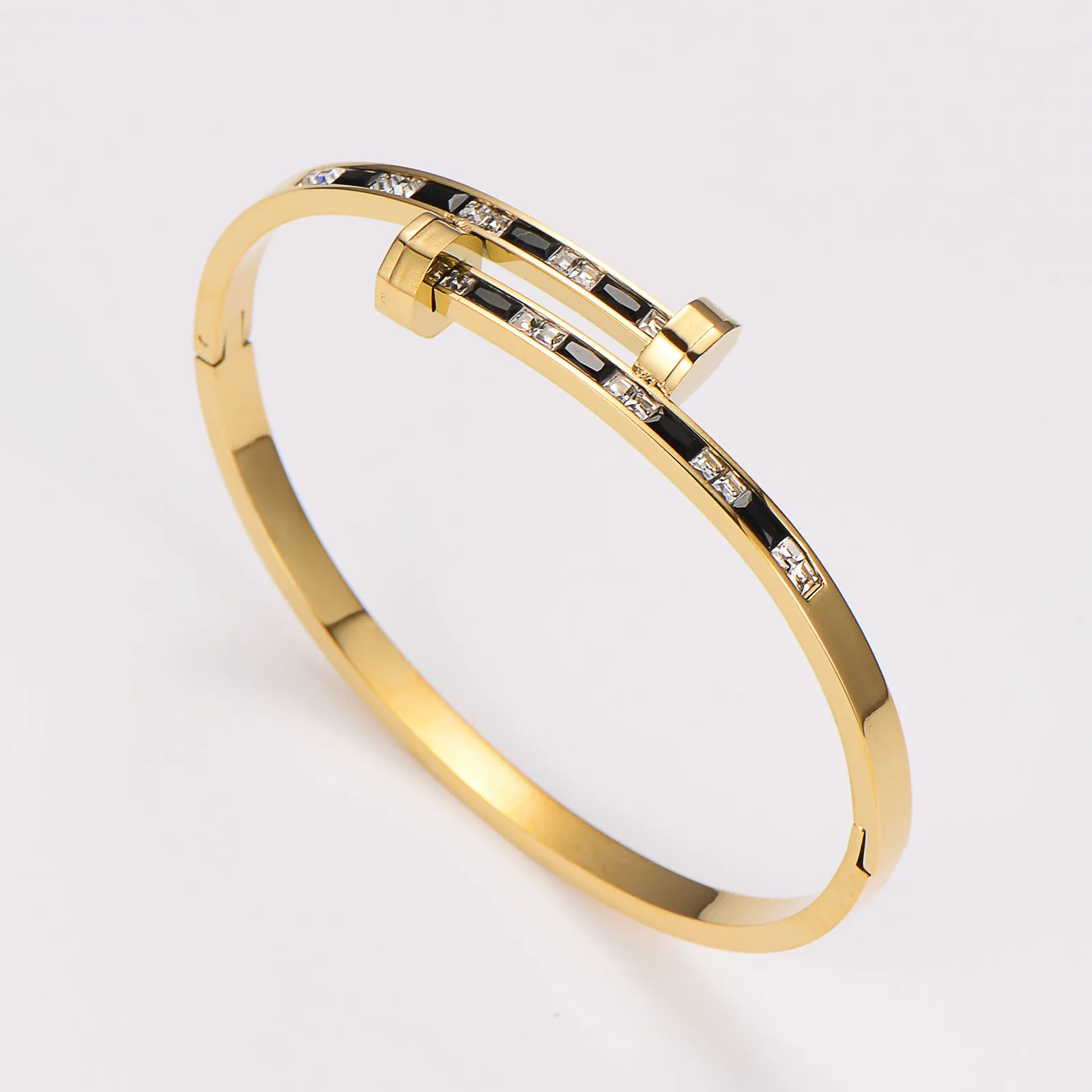 Minimalist Paperclip Stainless Steel Electroplating Bangles