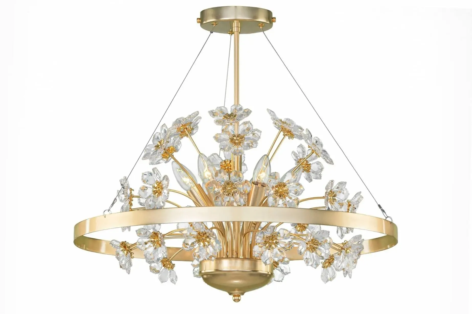 Modern Ceiling Lighting Color Gold 6 Bulbs