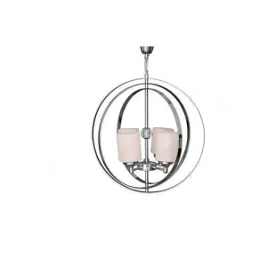 Modern Chandelier 4 Bulbs Chrome