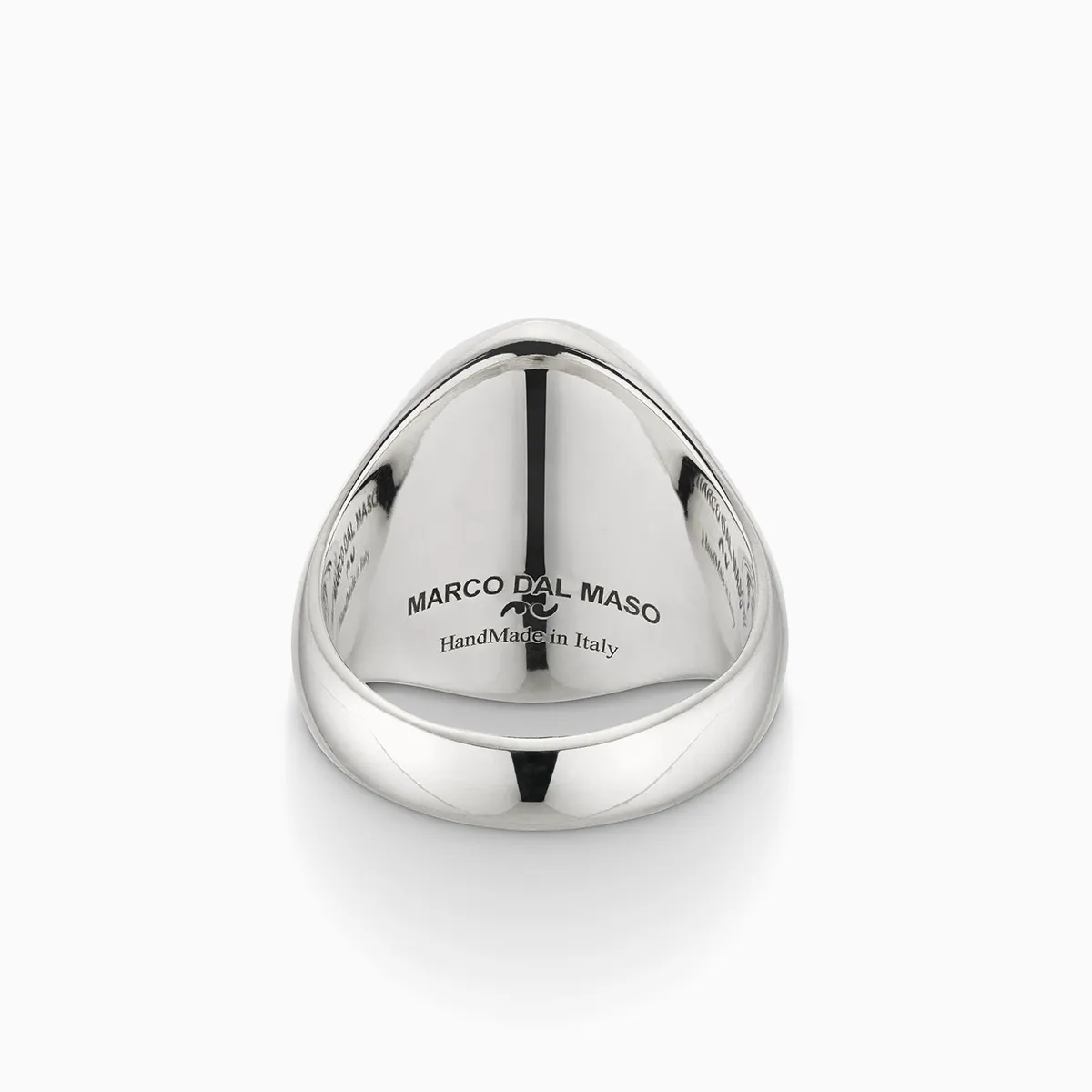 MONETA Valerio Belli Oxidized & Polished Silver Signet Ring