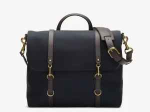 M/S Satchel – Navy/Dark Brown