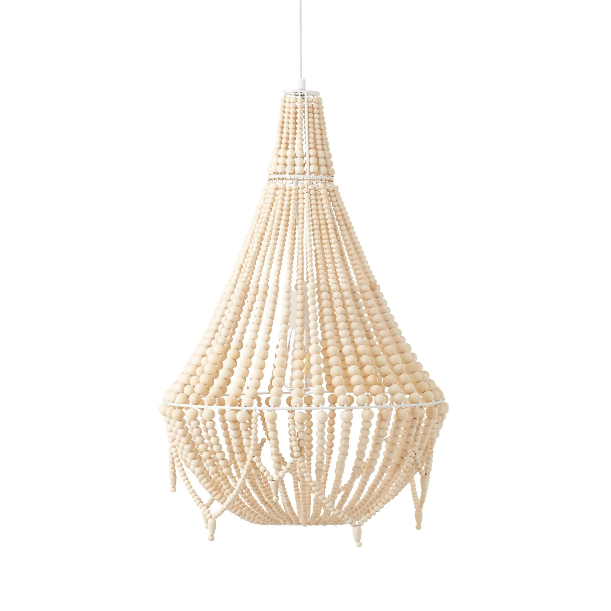 Negril Beaded Chandelier Natural