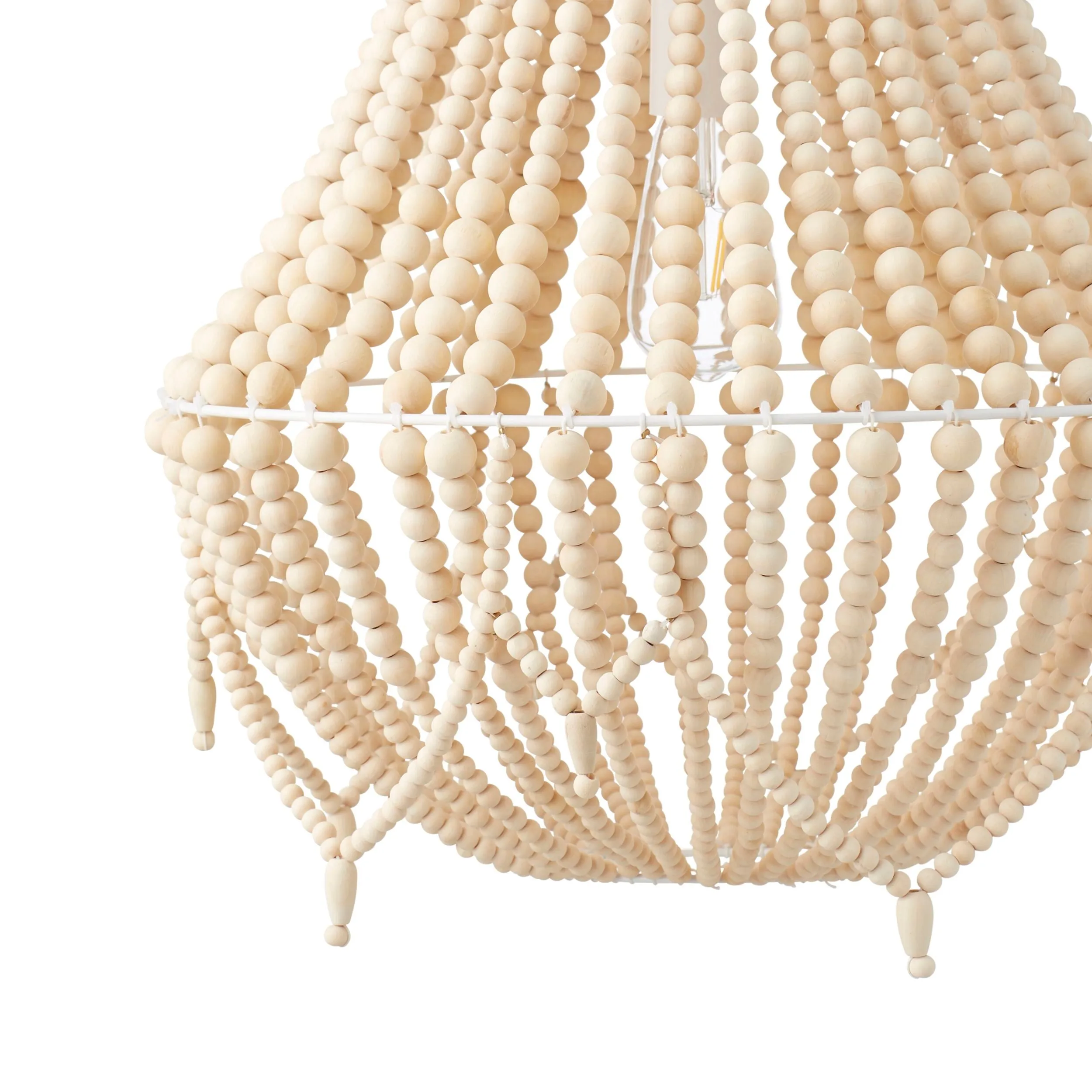 Negril Beaded Chandelier Natural