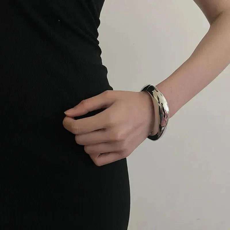 New Cool Trend Lovely Design Shiny Irregular Metal Bracelets For Women - Party Gifts Fashion Jewellery