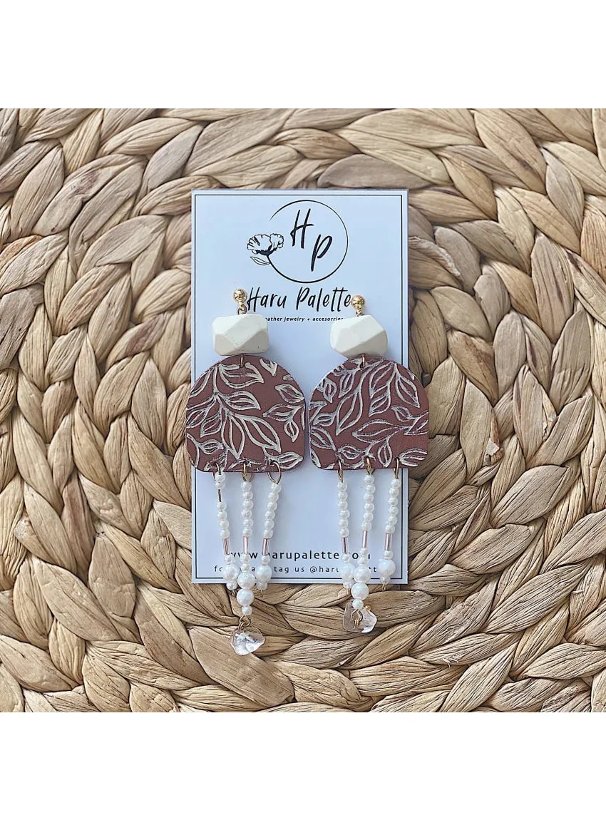 Ophelia Earrings in Rust
