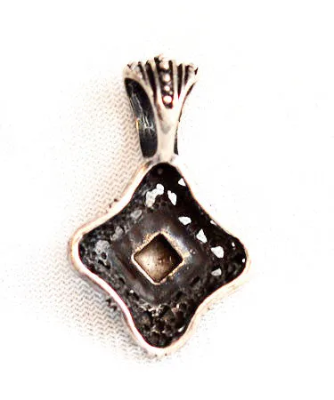 Ornate Sterling Silver Mother of Pearl Pendant