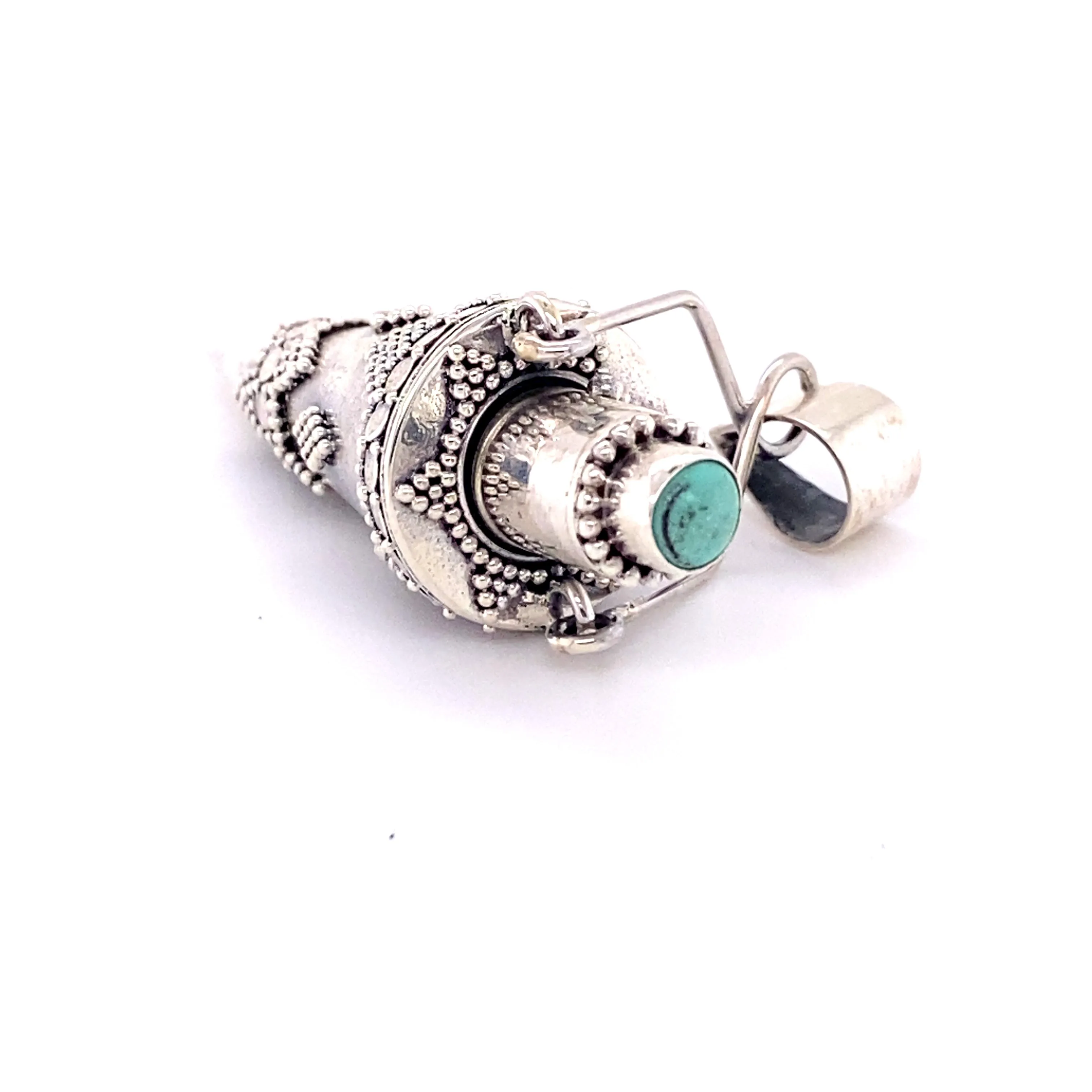 Ornate Stone Poison Pendant