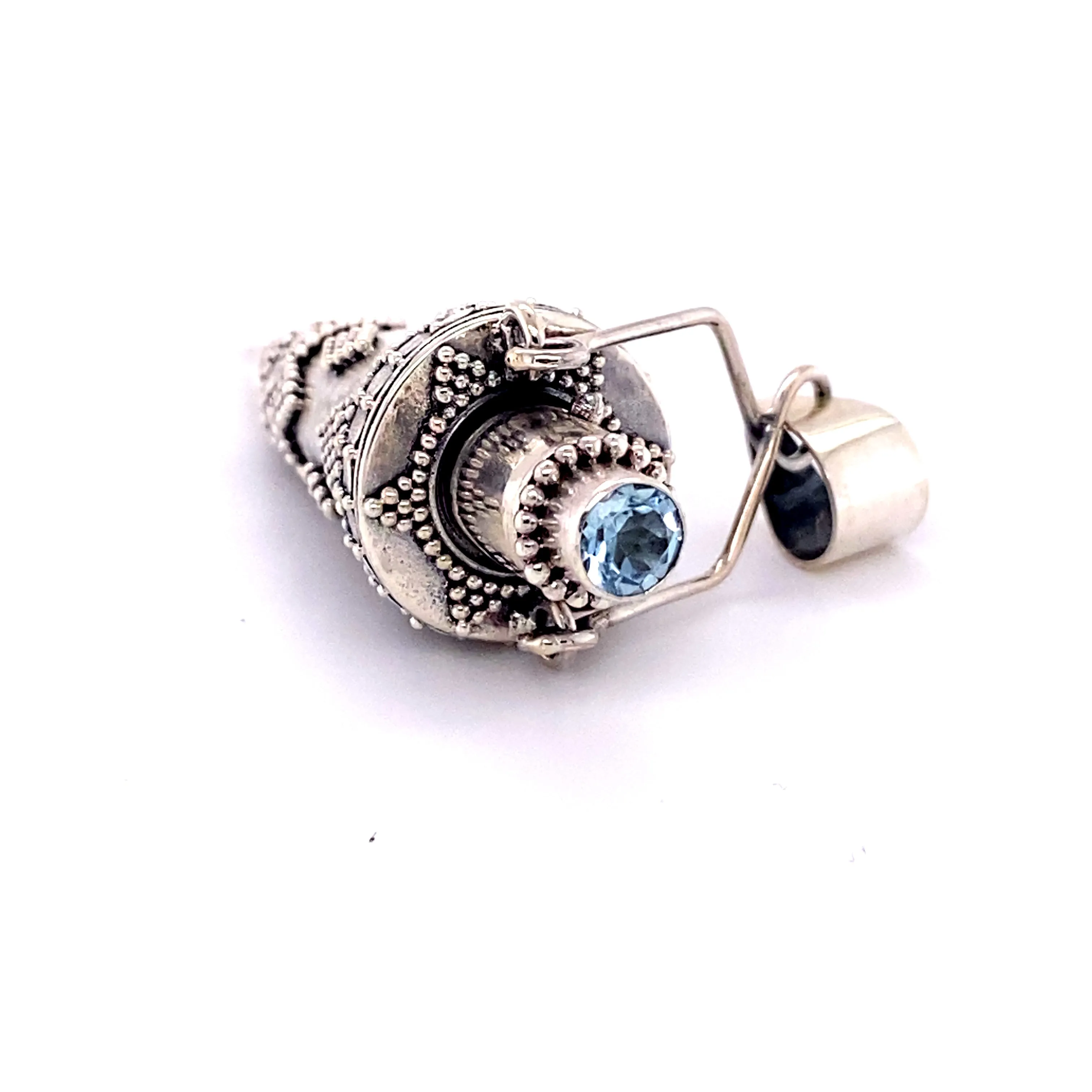 Ornate Stone Poison Pendant