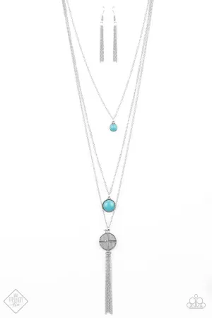 Paparazzi Life Is A Voyage Blue Necklace