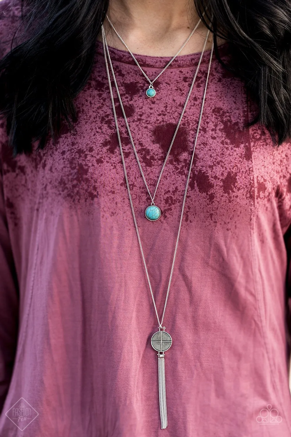 Paparazzi Life Is A Voyage Blue Necklace