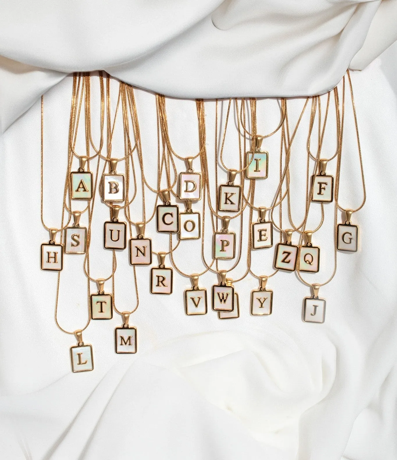Pearl Initial Necklace
