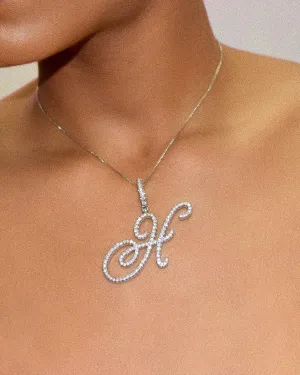 Posh Cursive Necklace Box Chain