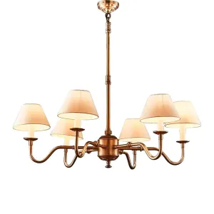 Prescot Chandelier Antique Brass
