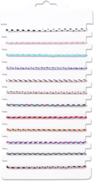 Raicegs 12PCS Rope String Bracelets for Teen Cute Women Friendship Bracelet Colorful Boho Surfer Beach Bracelets Anklets Set Handmade Summer Jewelry for Women Man