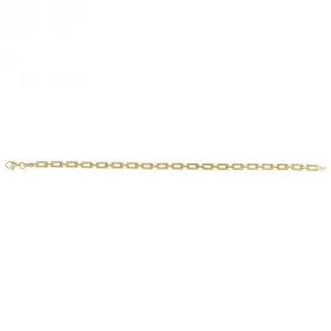 Rectangle Link 9ct Yellow Gold Bracelet GB520