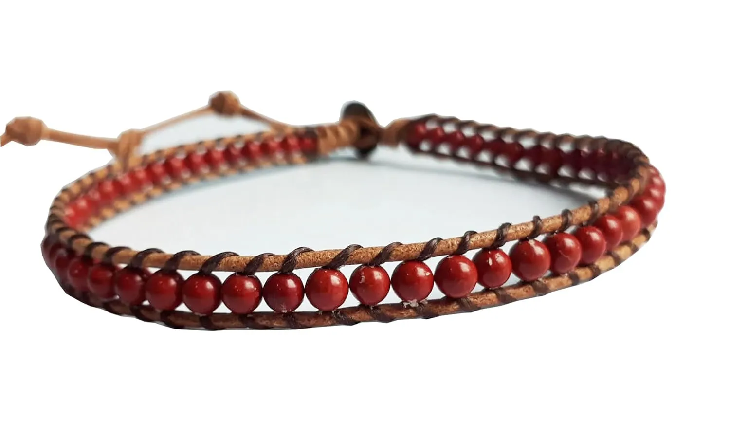 Red jasper stone anklets leather anklets men anklets women anklets gift anklets fashion anklets boy girl anklets friendship anklets