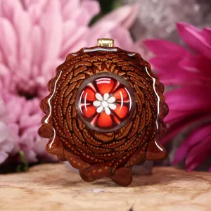 Red Phoenix Orchid Glass