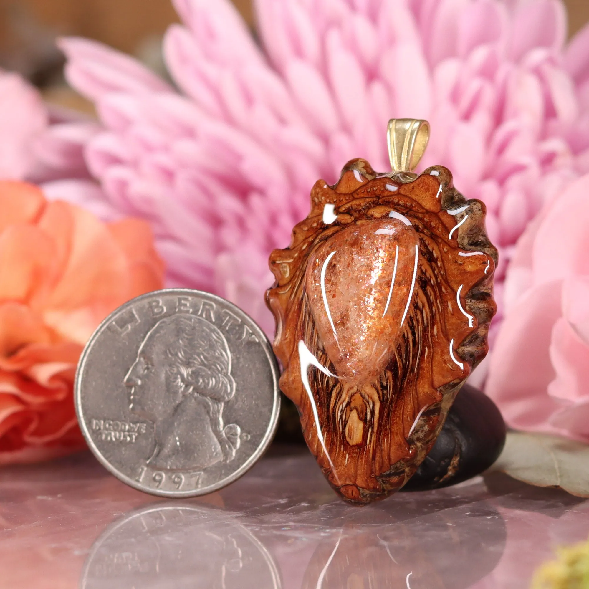 Red Sunstone Teardrop