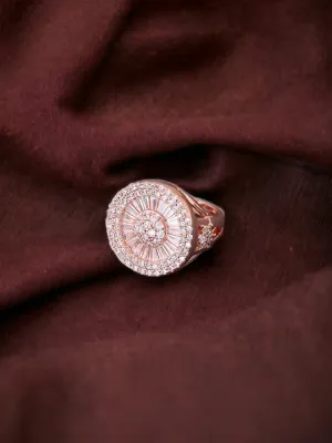 Rose Gold Ameesha Zirconia Ring