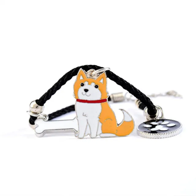 Siberian husky charm bracelets