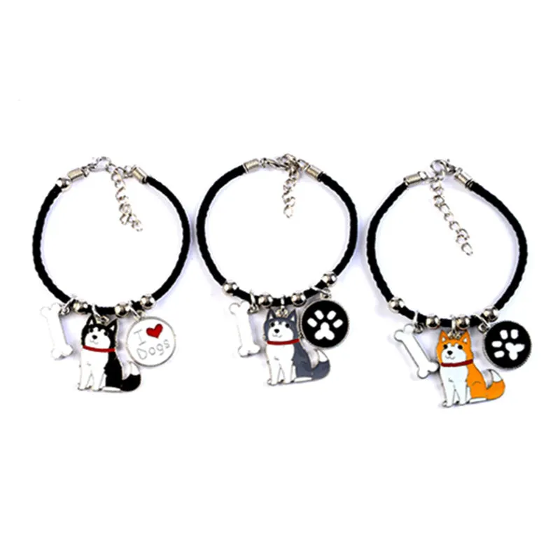 Siberian husky charm bracelets