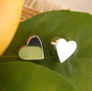 Silver Post Earrings from Taxco - Hearts