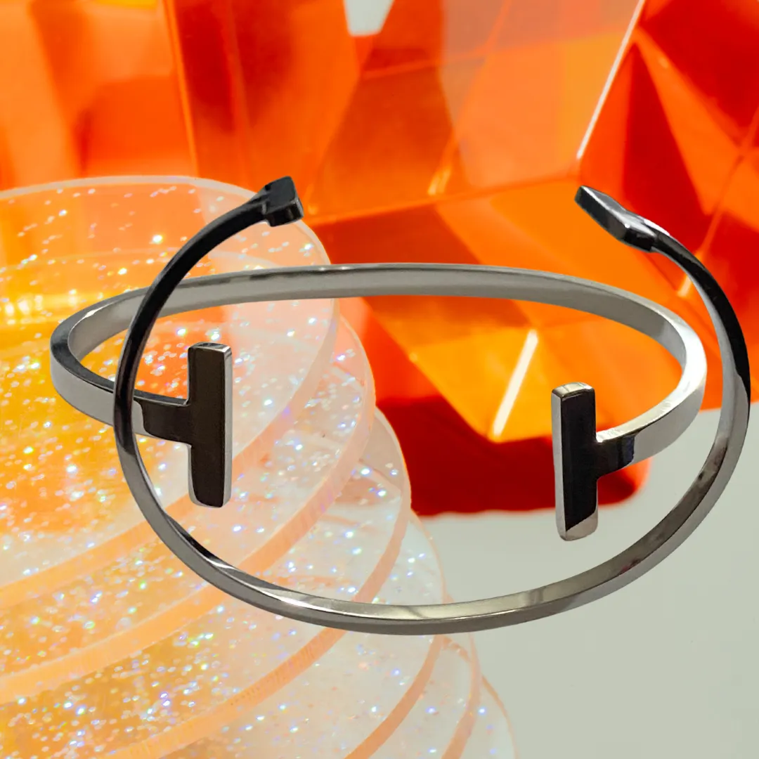 Sleek Silver-Plated T-Shape Bangle – Unisex, Stylish & Durable, 17cm