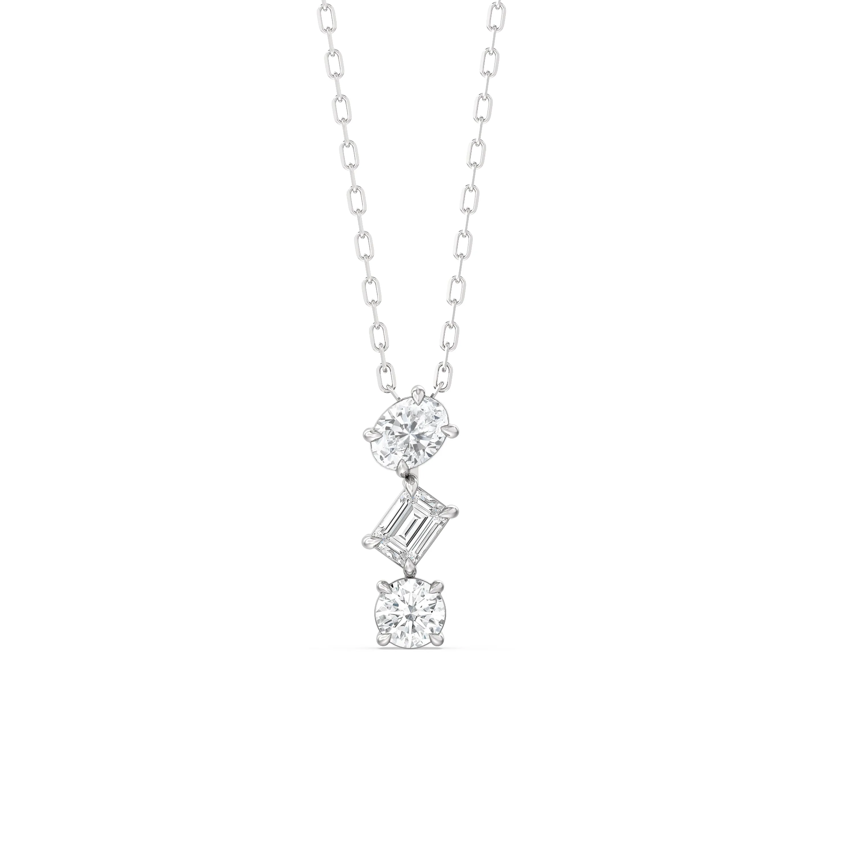 Sleek Sparkle Diamond Necklace