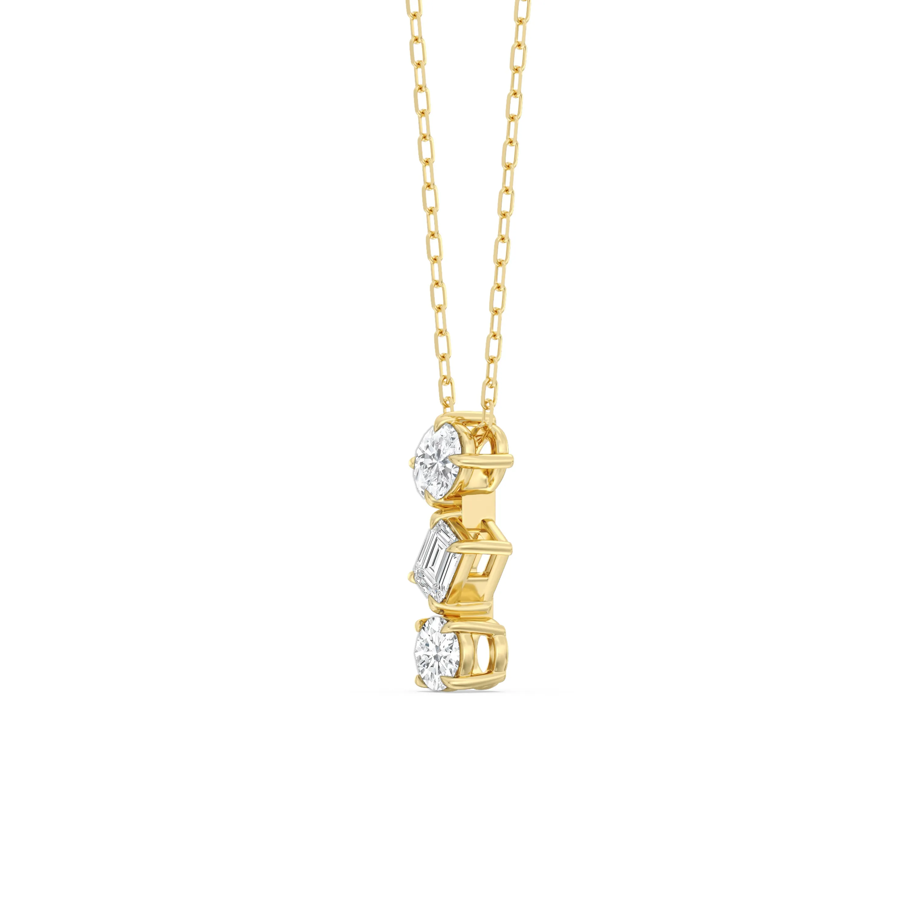Sleek Sparkle Diamond Necklace