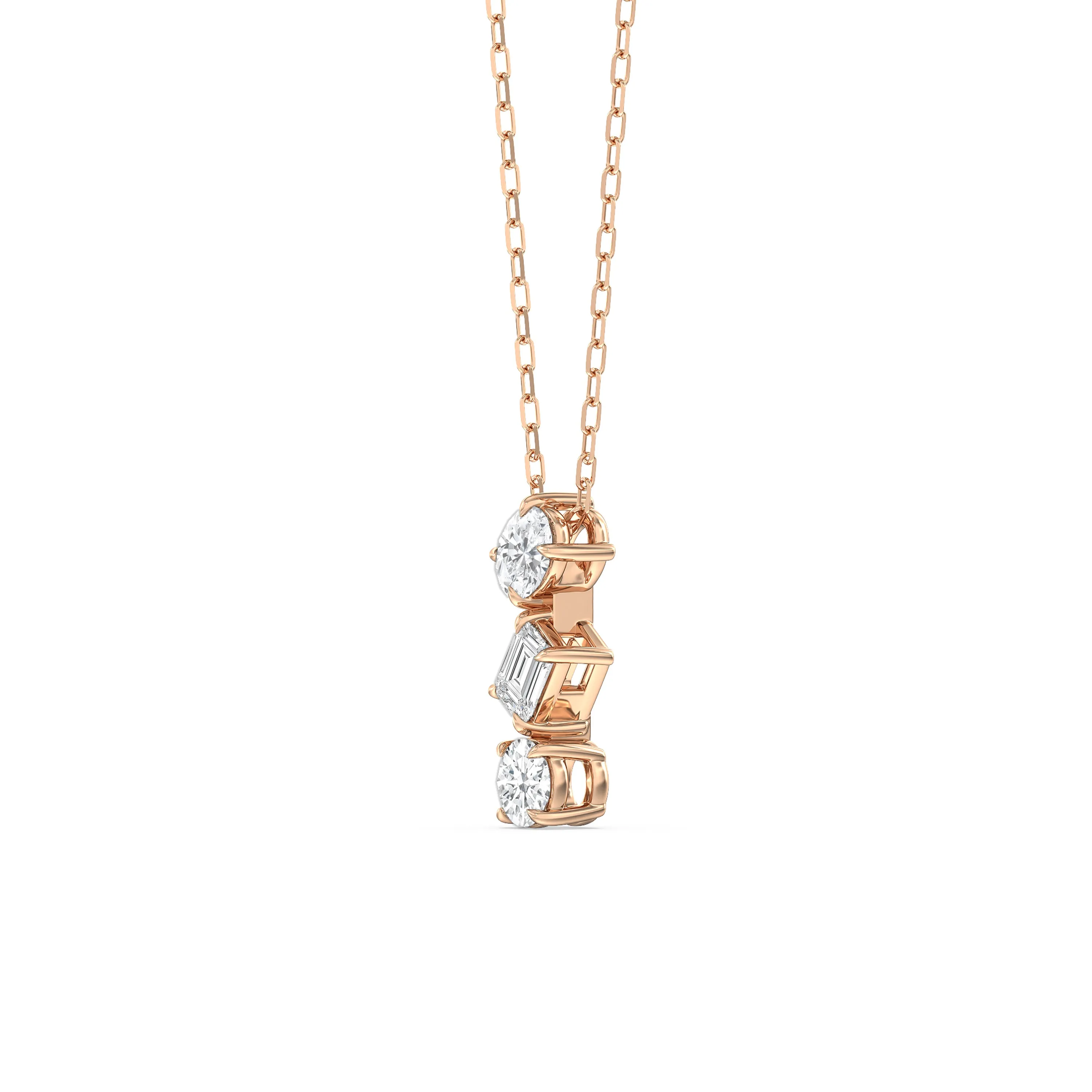 Sleek Sparkle Diamond Necklace