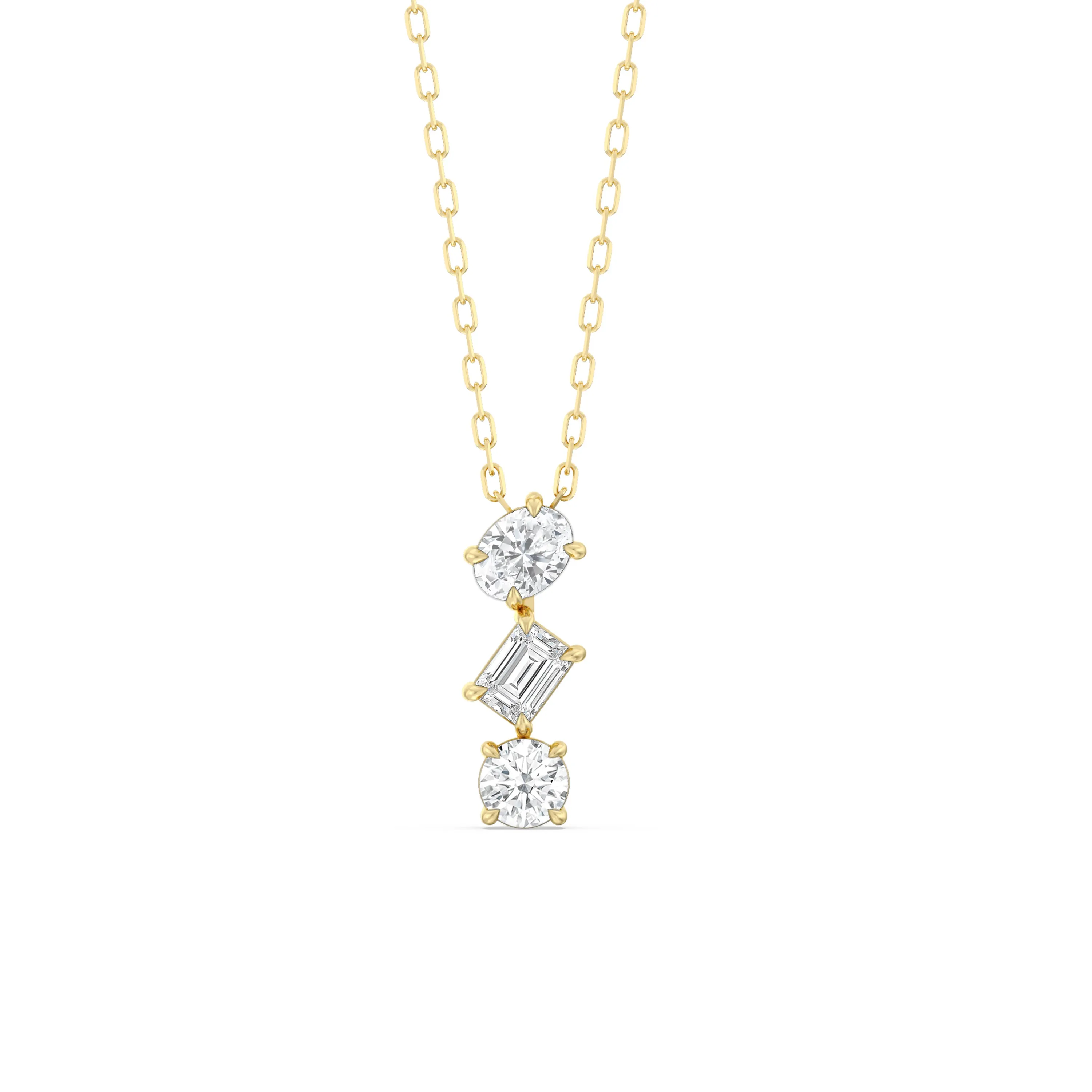 Sleek Sparkle Diamond Necklace