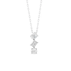Sleek Sparkle Diamond Necklace