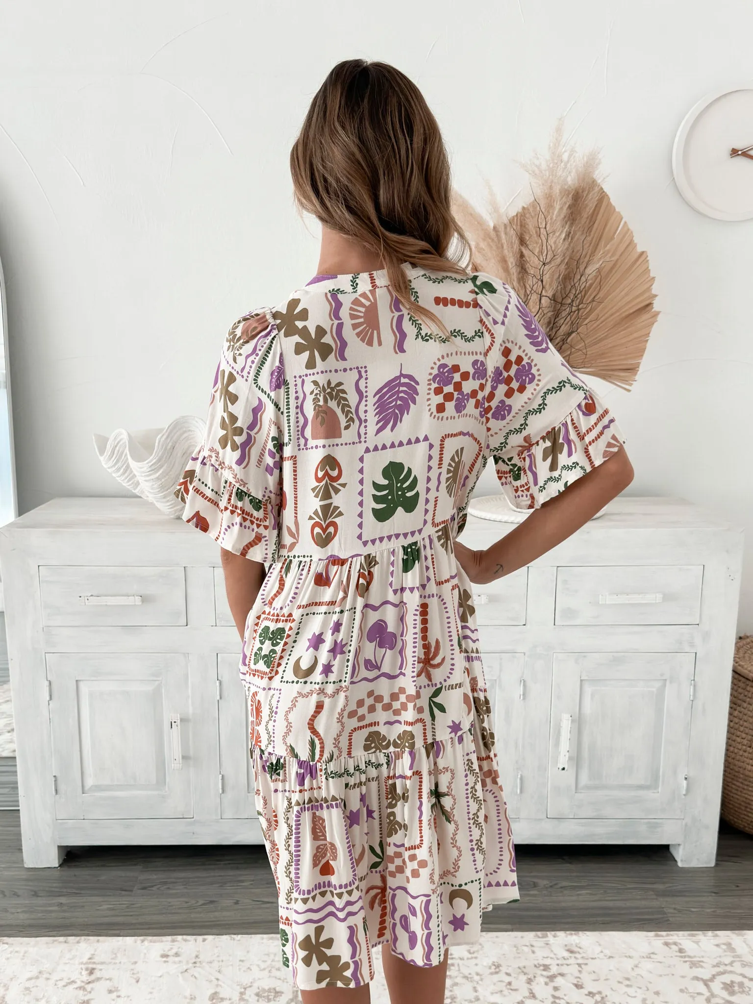 Sonovia Dress - White Print