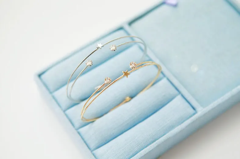 Starlight Bangle - Silver