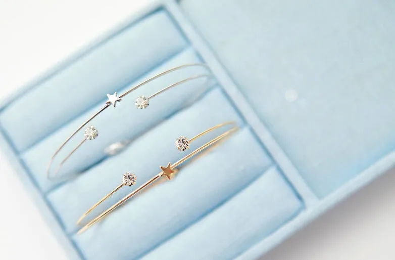 Starlight Bangle - Silver