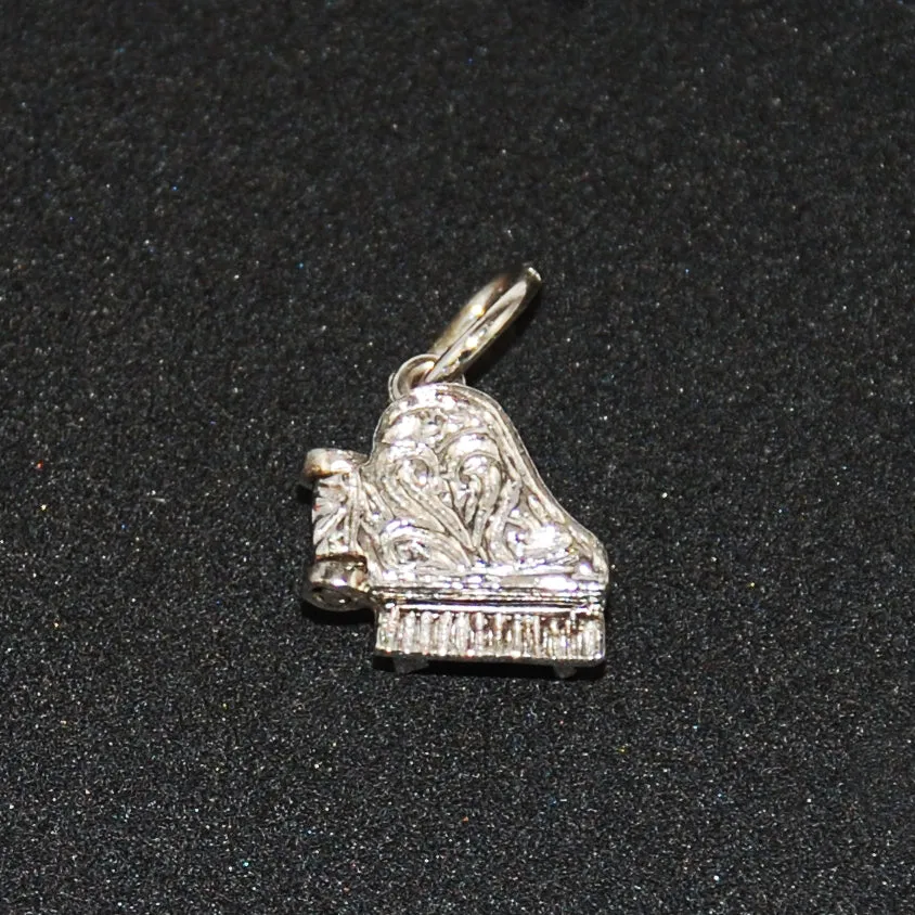 Sterling Grand Piano Charm Vintage