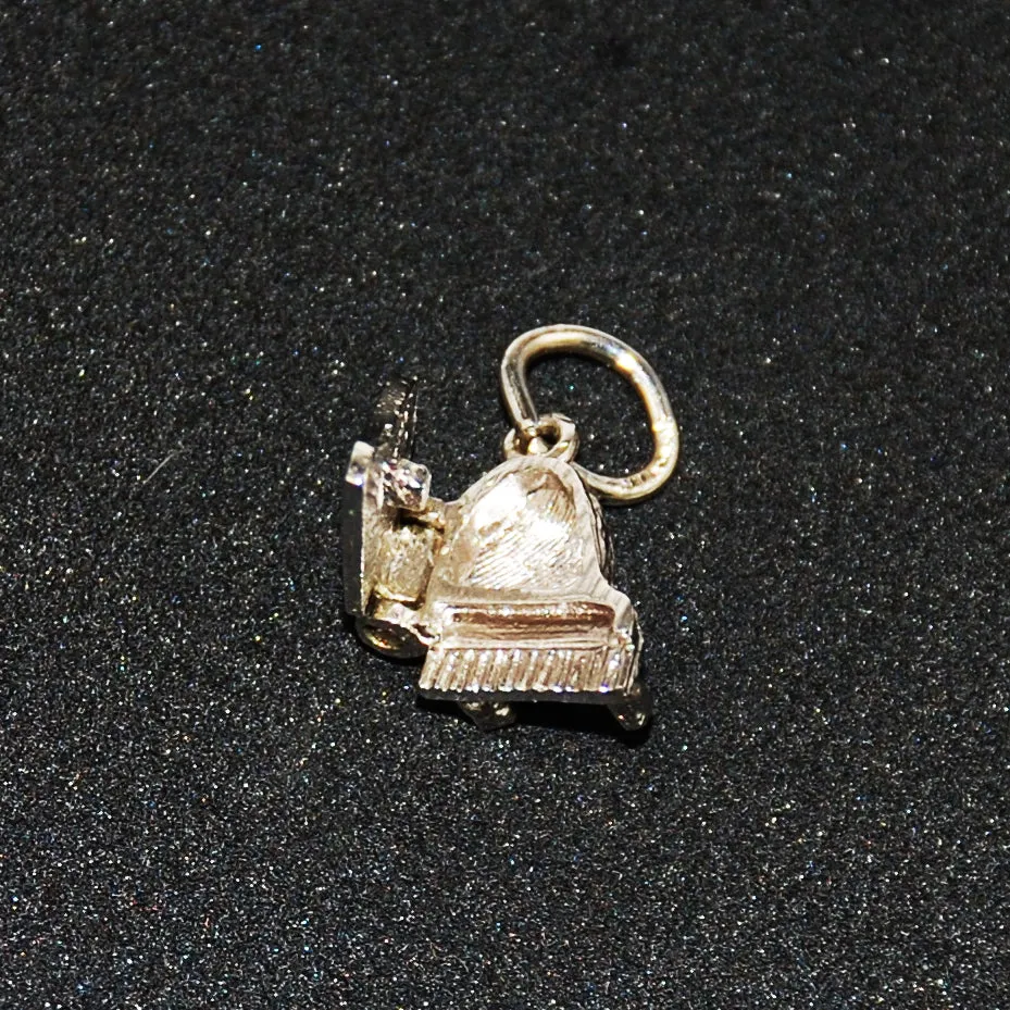 Sterling Grand Piano Charm Vintage
