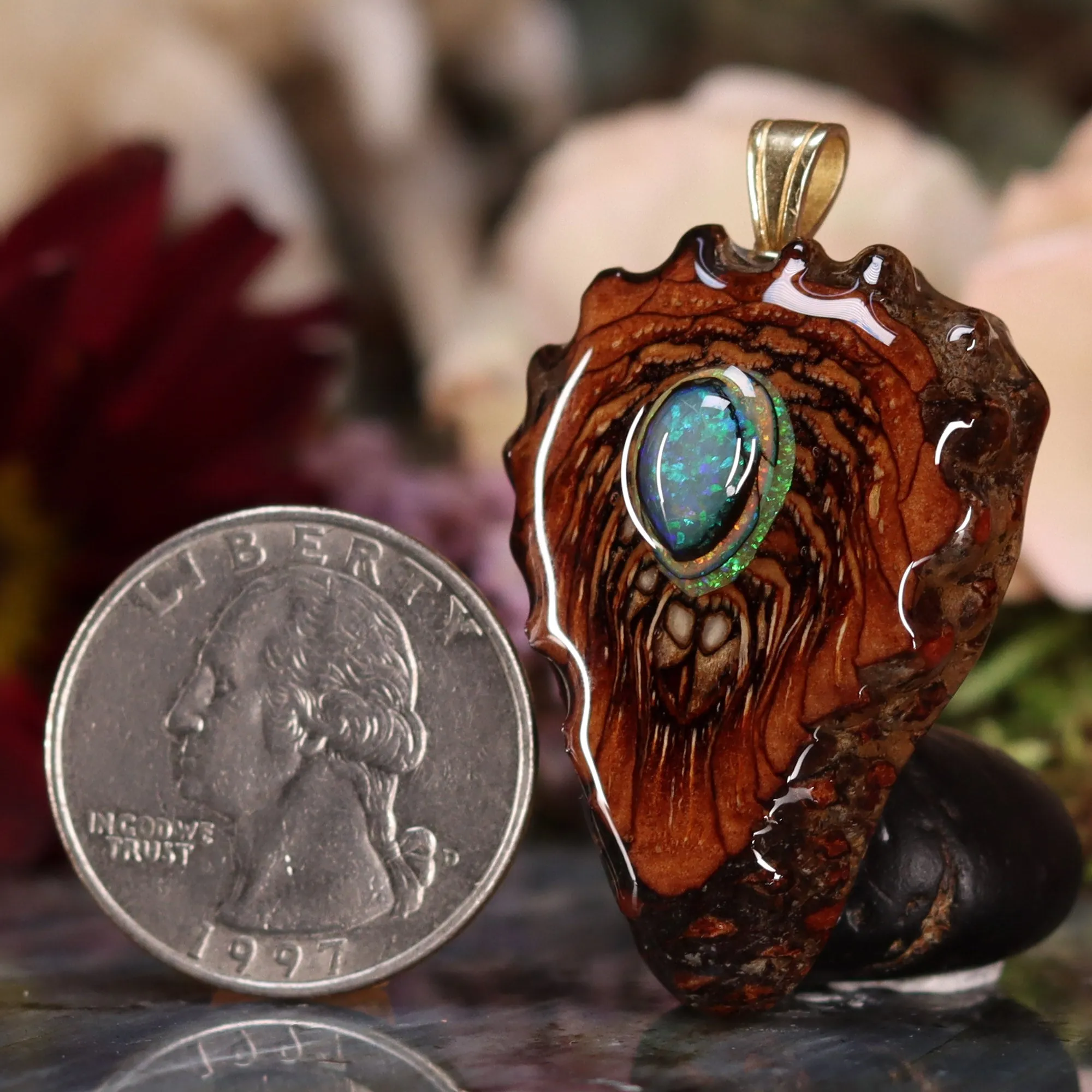 Sterling Opal Teardrop