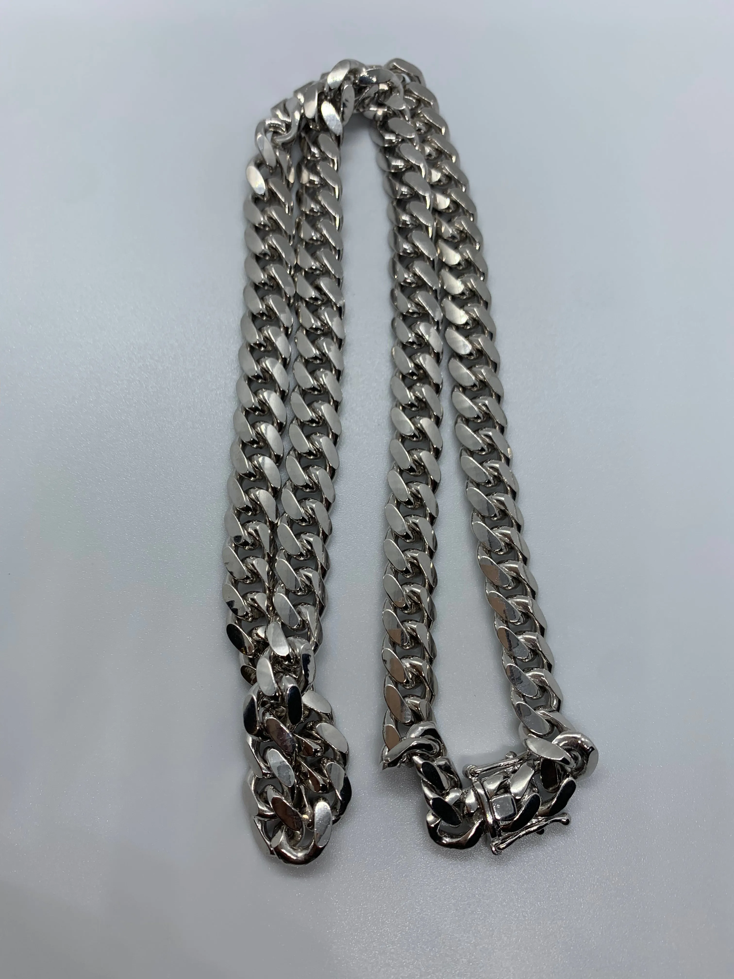 Sterling Silver 925 Cuban Curb Solid Chain (8.5mm/92.3g)