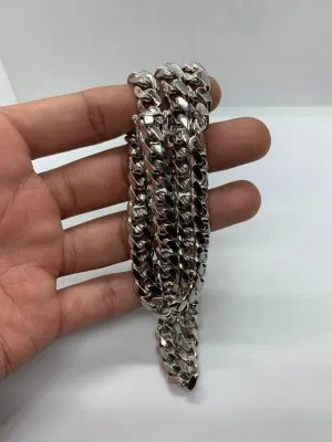 Sterling Silver 925 Cuban Curb Solid Chain (8.5mm/92.3g)