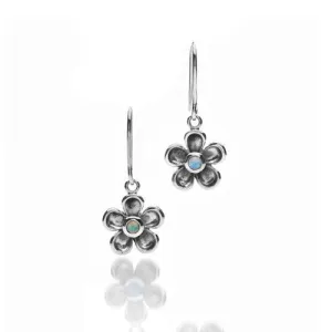Sterling silver flower earrings