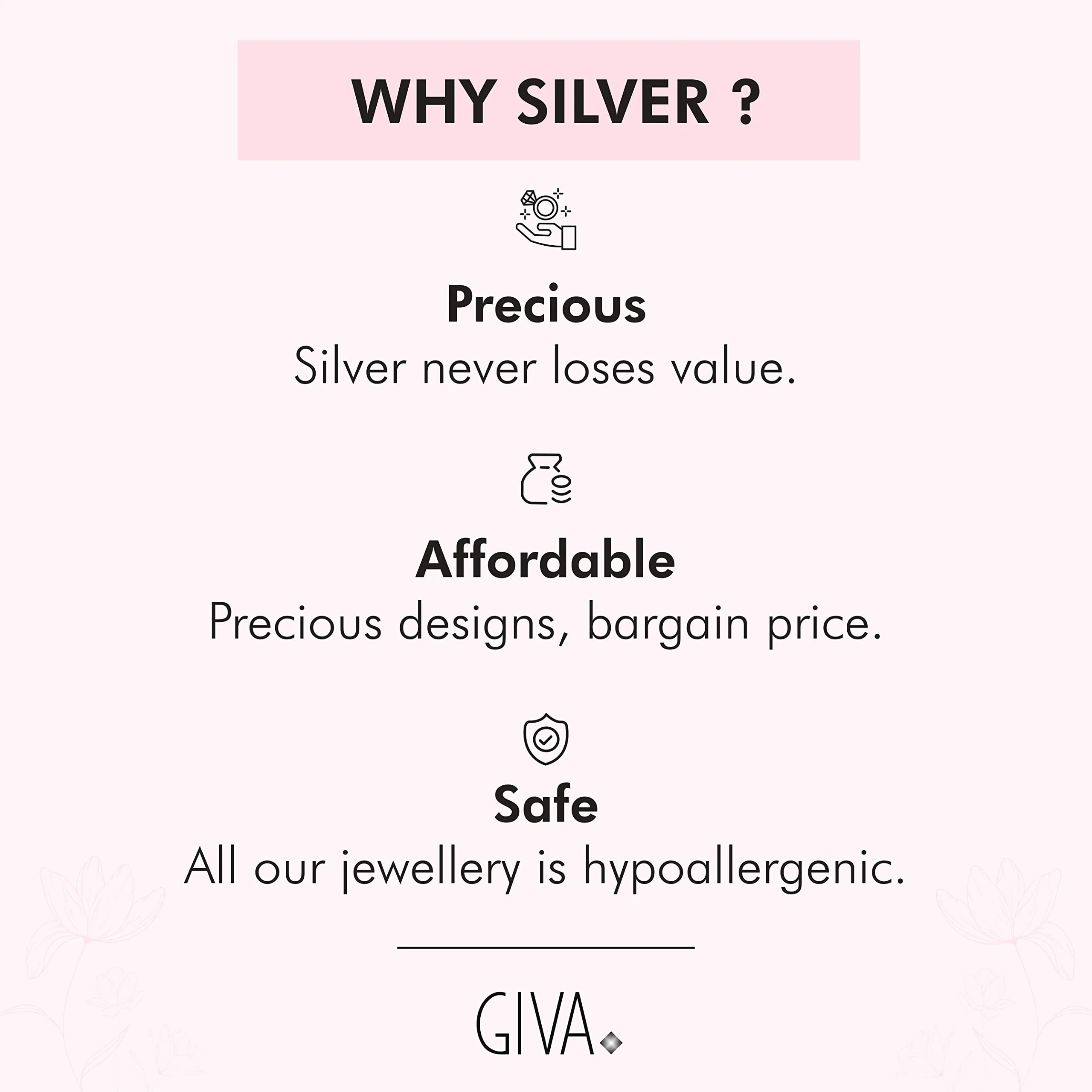 Sterling Silver Hypoallergenic Zirconia Stone Pendant Necklace for Women
