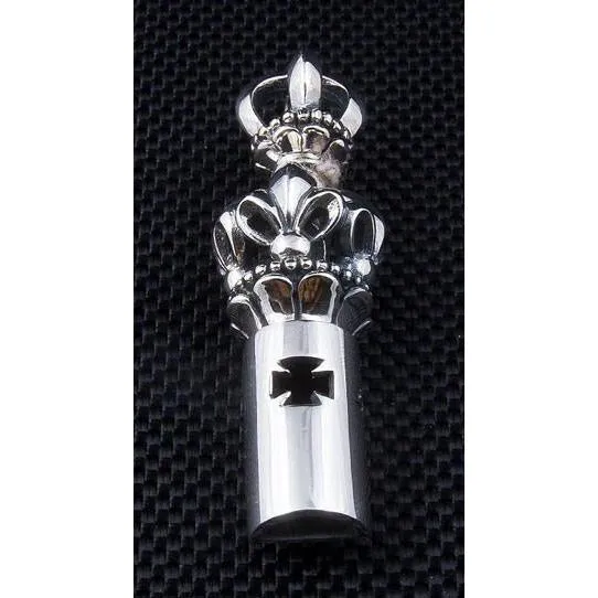 Sterling Silver Medieval Whistle Pendant