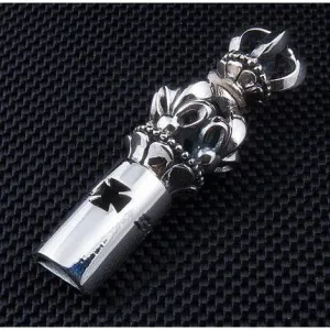 Sterling Silver Medieval Whistle Pendant