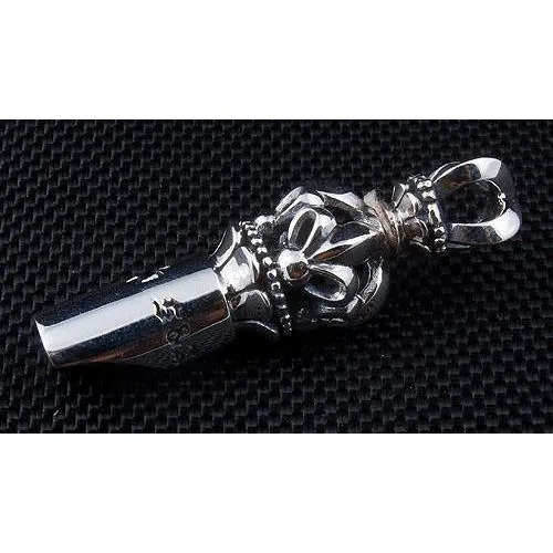 Sterling Silver Medieval Whistle Pendant